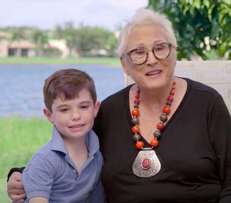 Ina and grandson